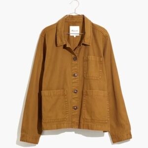 Madewell Garment-Dyed Ashwood Chore Coat Dark Tobacco Size Small
